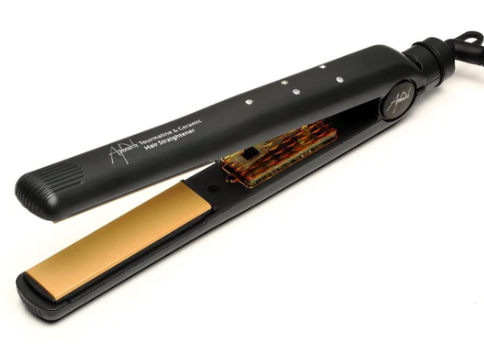 Billede fra myndighedens meddelelse af det tilbagekaldte produkt Aphrodite | Diamond Tourmaline Ceramic Hair Straightener. Årsag: OKTILTAG.