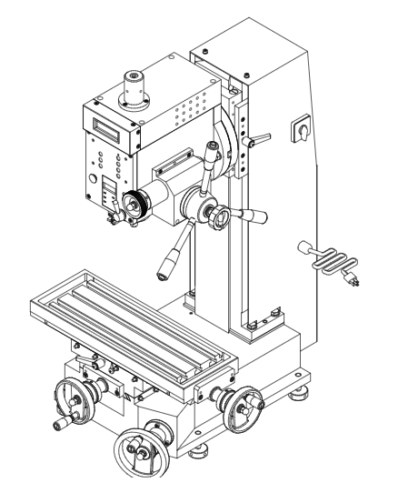 Billede fra myndighedens meddelelse af det tilbagekaldte produkt Small mill drill. Årsag: OKTILTAG.