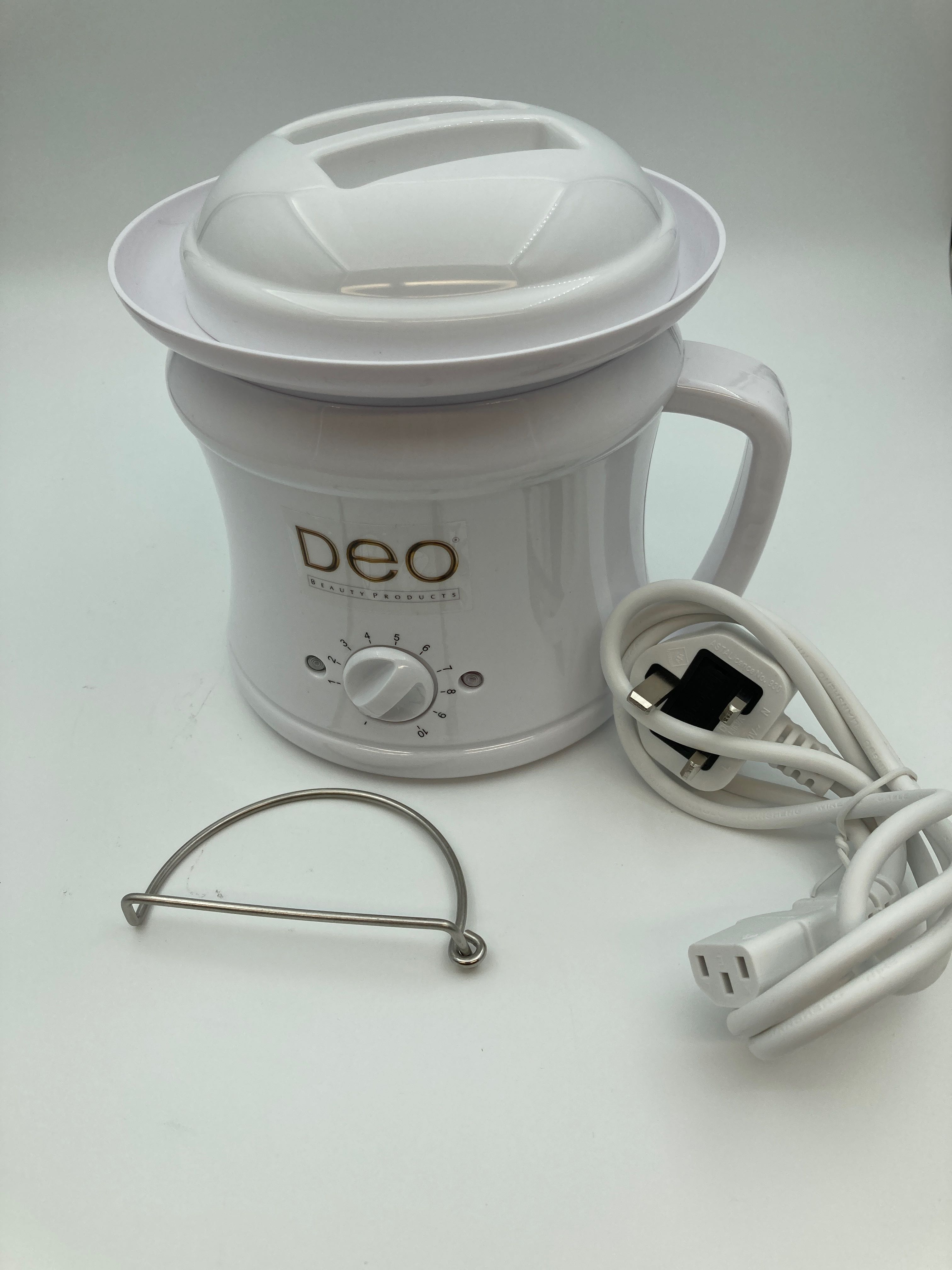 Billede fra myndighedens meddelelse af det tilbagekaldte produkt Konsung Wax Heater – 500CC. Årsag: OKTILTAG.