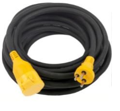 Billede fra myndighedens meddelelse af det tilbagekaldte produkt STANLEY Forlængerledning 10 m IP44. Årsag: OKTILTAG.