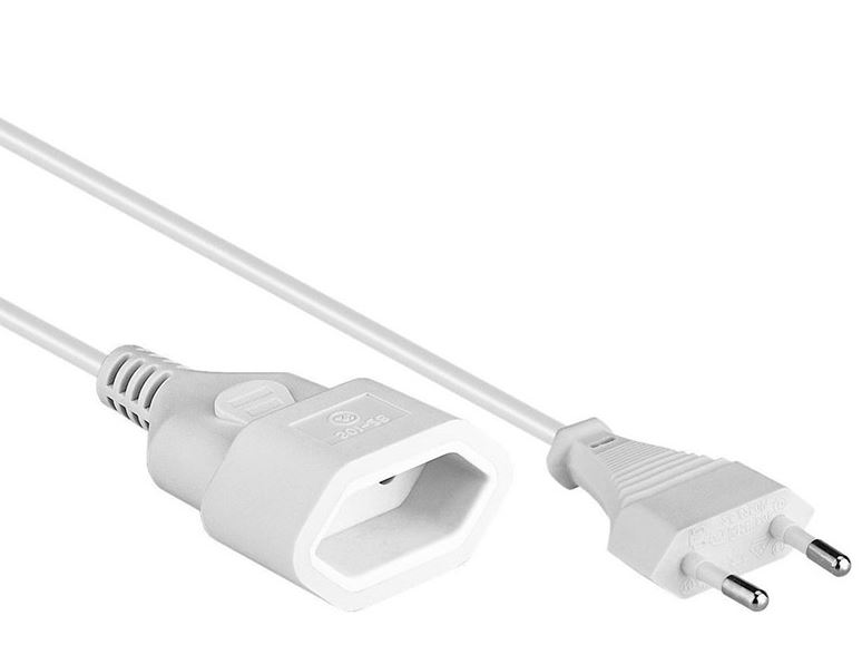 Billede fra myndighedens meddelelse af det tilbagekaldte produkt Forlængerkabel 230V m. Euro stik 2 meter -. Årsag: OKTILTAG.