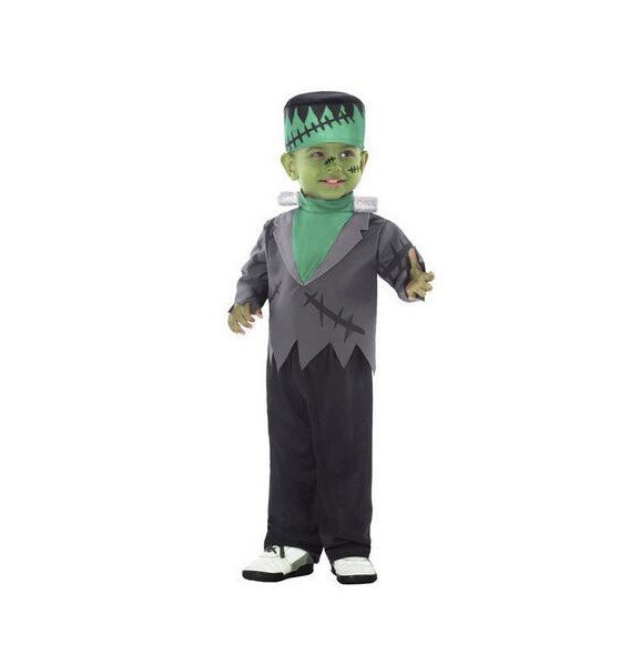 Billede fra myndighedens meddelelse af det tilbagekaldte produkt Kostume til babyer Frankenstein (5 Pcs) - 12-24 måneder. Årsag: OVERTRÆD.