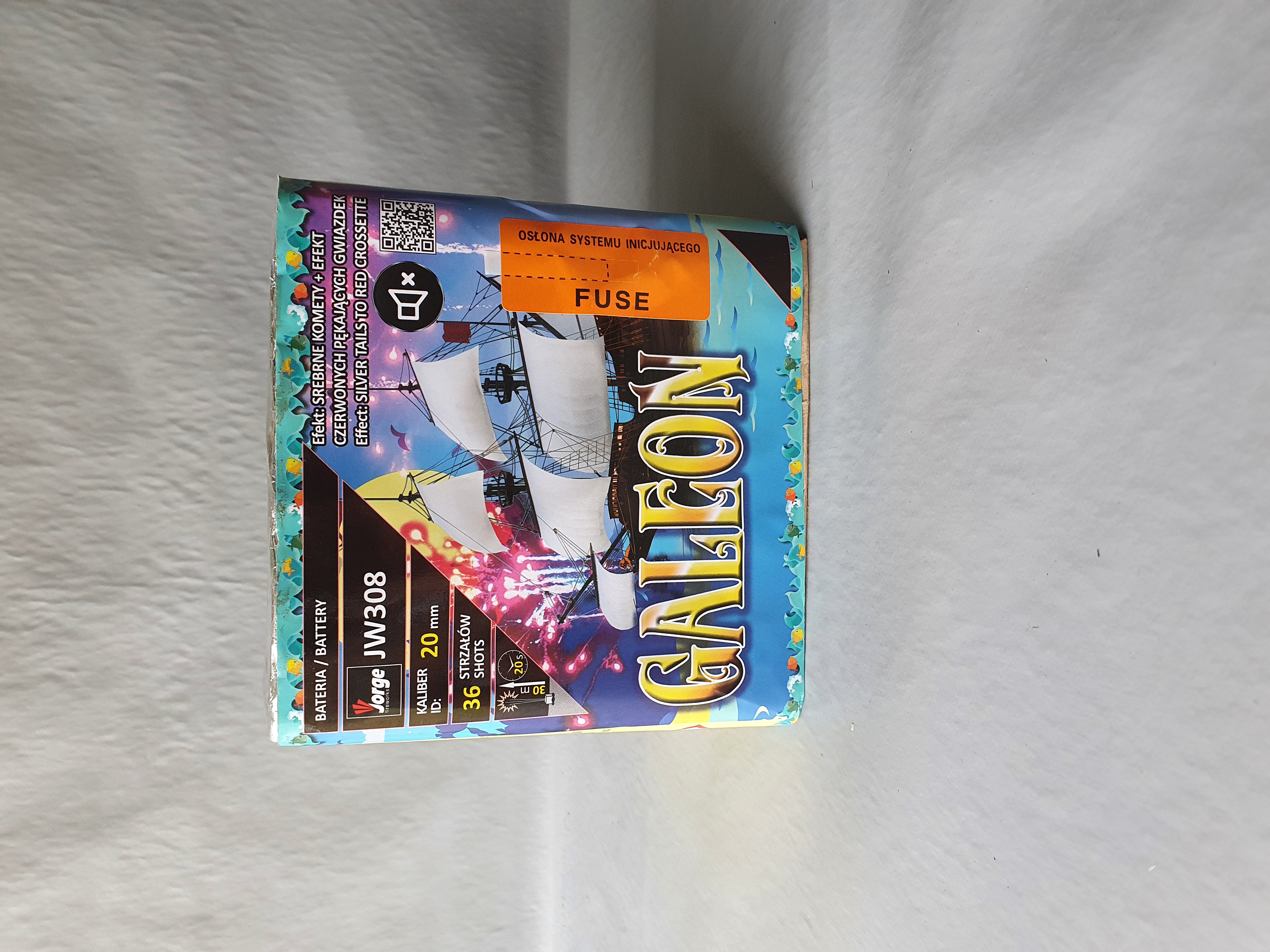 Billede fra myndighedens meddelelse af det tilbagekaldte produkt Galeon. Årsag: OKTILTAG.