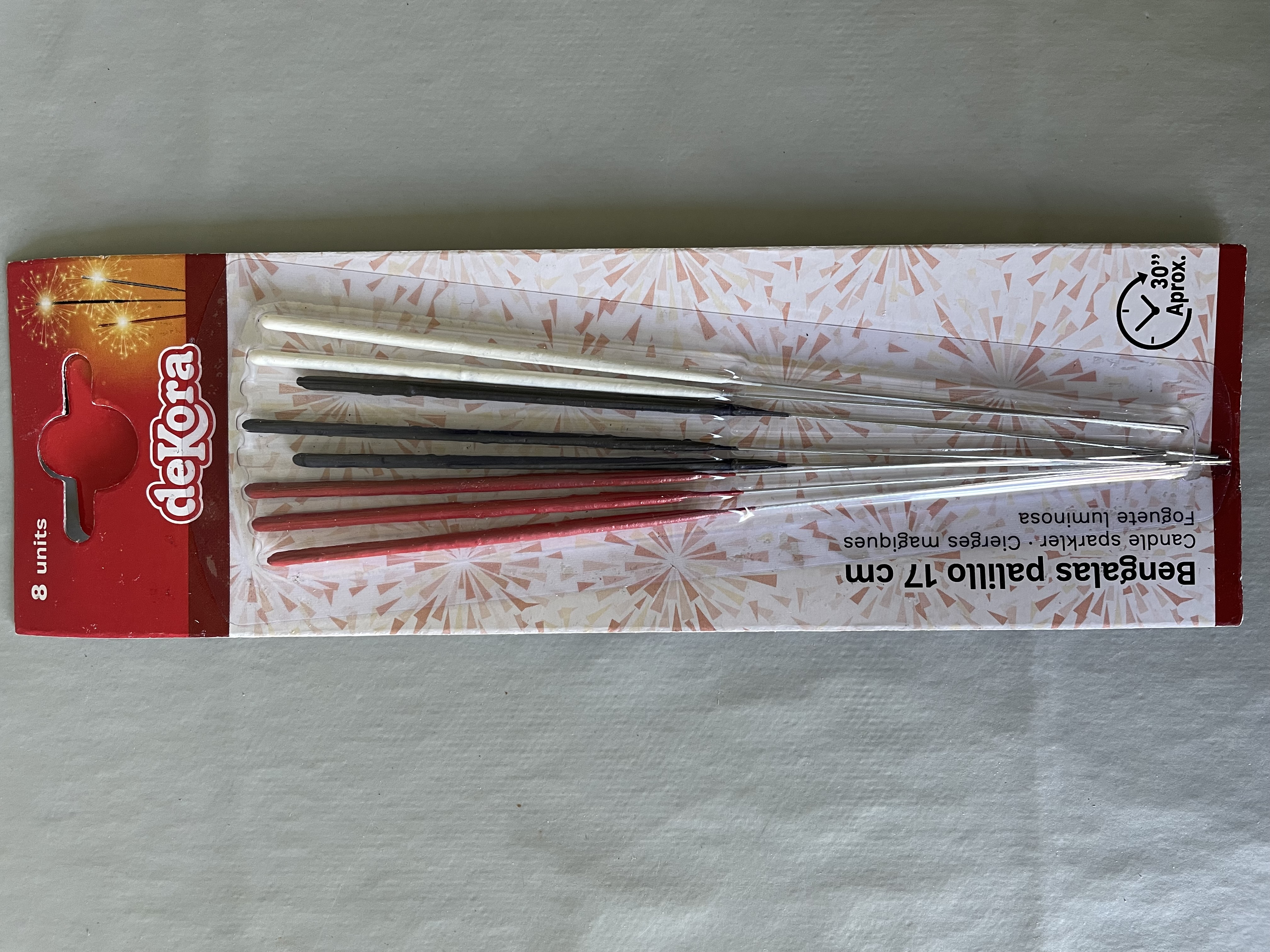 Billede fra myndighedens meddelelse af det tilbagekaldte produkt Bengalas Palillo 17 cm. Årsag: OKTILTAG.