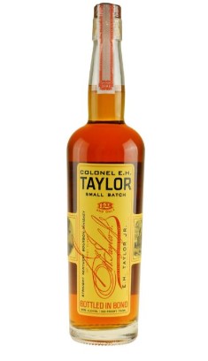 Billede fra myndighedens meddelelse af det tilbagekaldte produkt Colonel E.H. Taylor Small Batch 75 cl. 50%. Årsag: OKTILTAG.