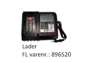 Billede fra myndighedens meddelelse af det tilbagekaldte produkt Flair batteri + lader. Årsag: OKTILTAG.