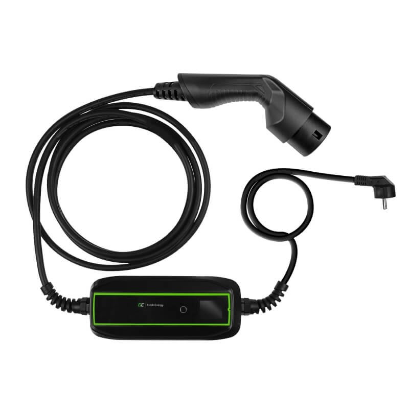 Billede fra myndighedens meddelelse af det tilbagekaldte produkt GREENCELL EV16 3,6kW ladekabel til elbil. Årsag: OKTILTAG.