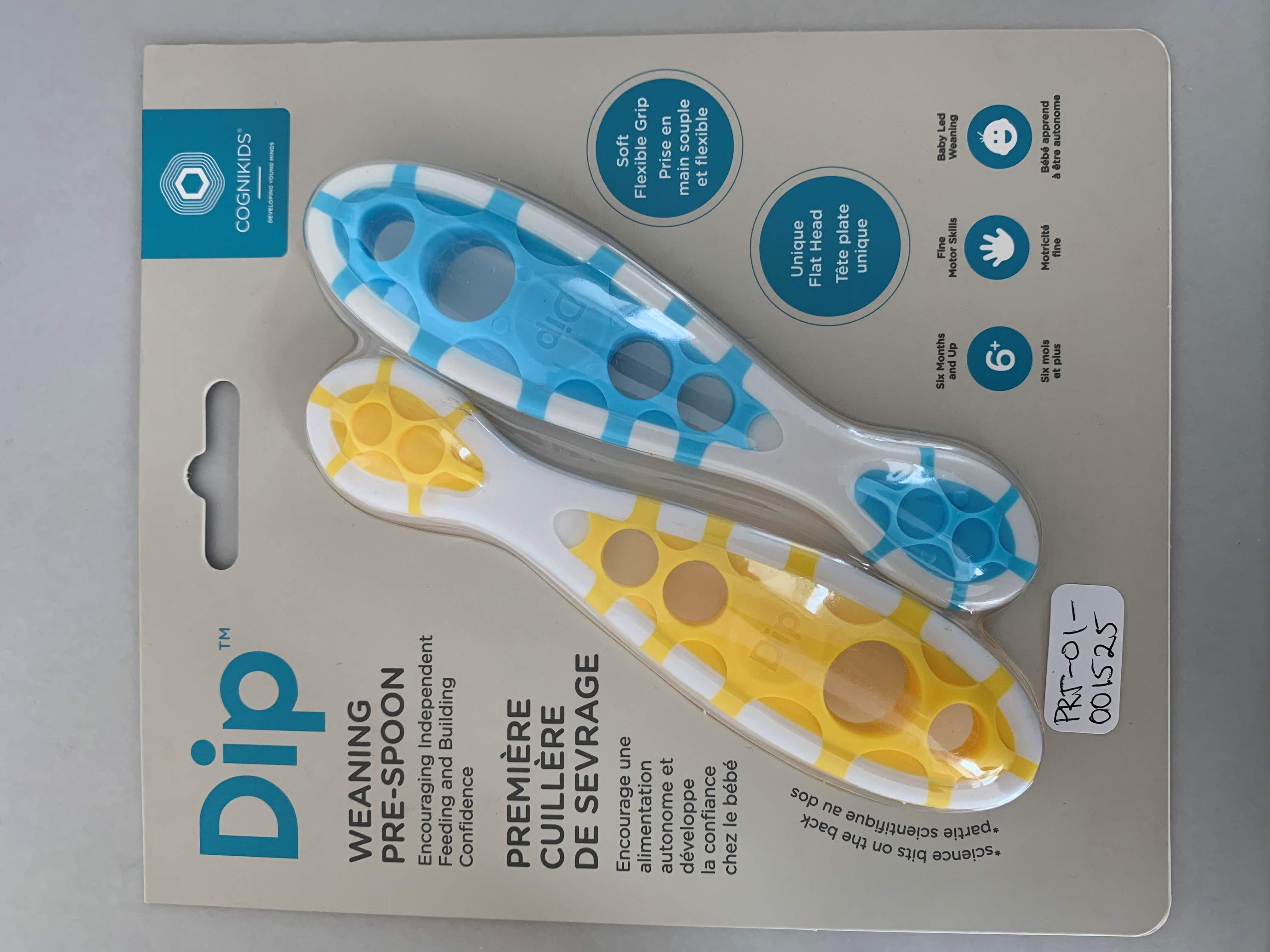 Billede fra myndighedens meddelelse af det tilbagekaldte produkt Cognikids Dip babyskeer 2 stk - sunshine/sky. Årsag: OKTILTAG.