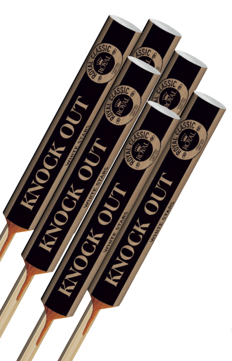 Billede fra myndighedens meddelelse af det tilbagekaldte produkt Royal Diamond Knock Out raket. Årsag: OKTILTAG.
