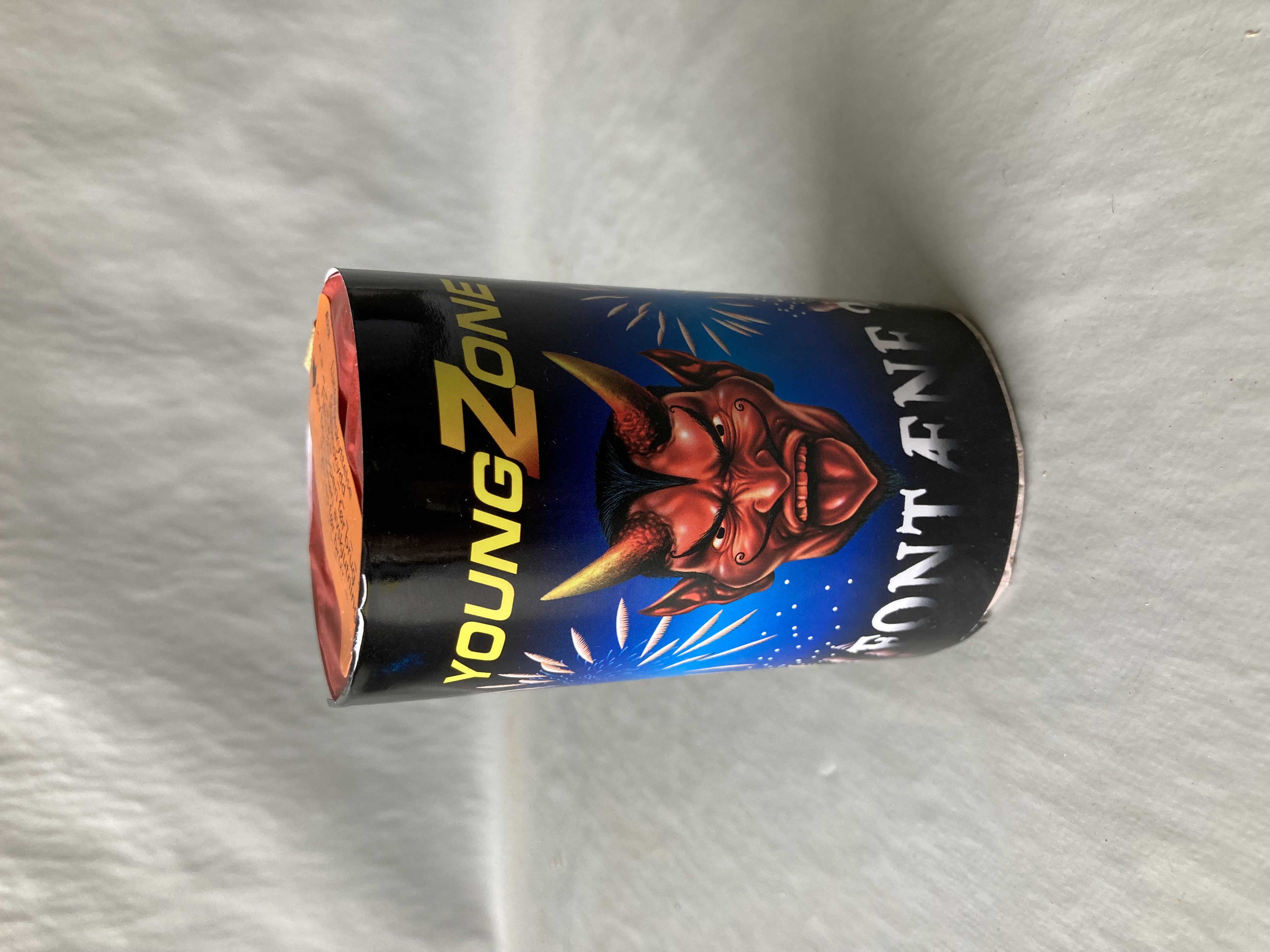 Billede fra myndighedens meddelelse af det tilbagekaldte produkt Young Zone. Årsag: OVERTRÆD.