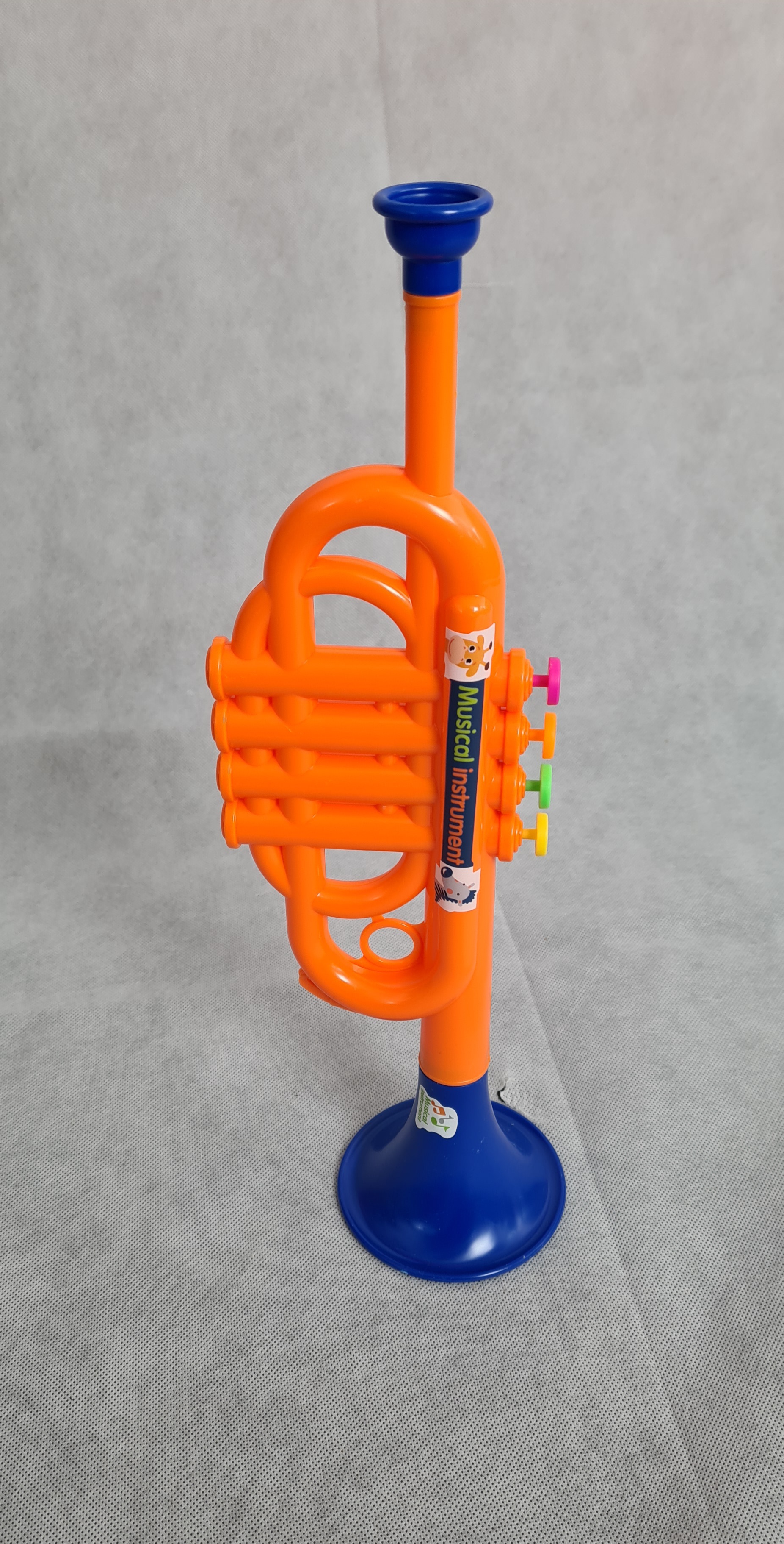 Billede fra myndighedens meddelelse af det tilbagekaldte produkt Imaginate Trumpet. Årsag: OKTILTAG.