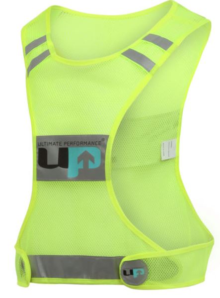 Billede fra myndighedens meddelelse af det tilbagekaldte produkt Ultimate Performance Reflective Race Vest. Årsag: OVERTRÆD.