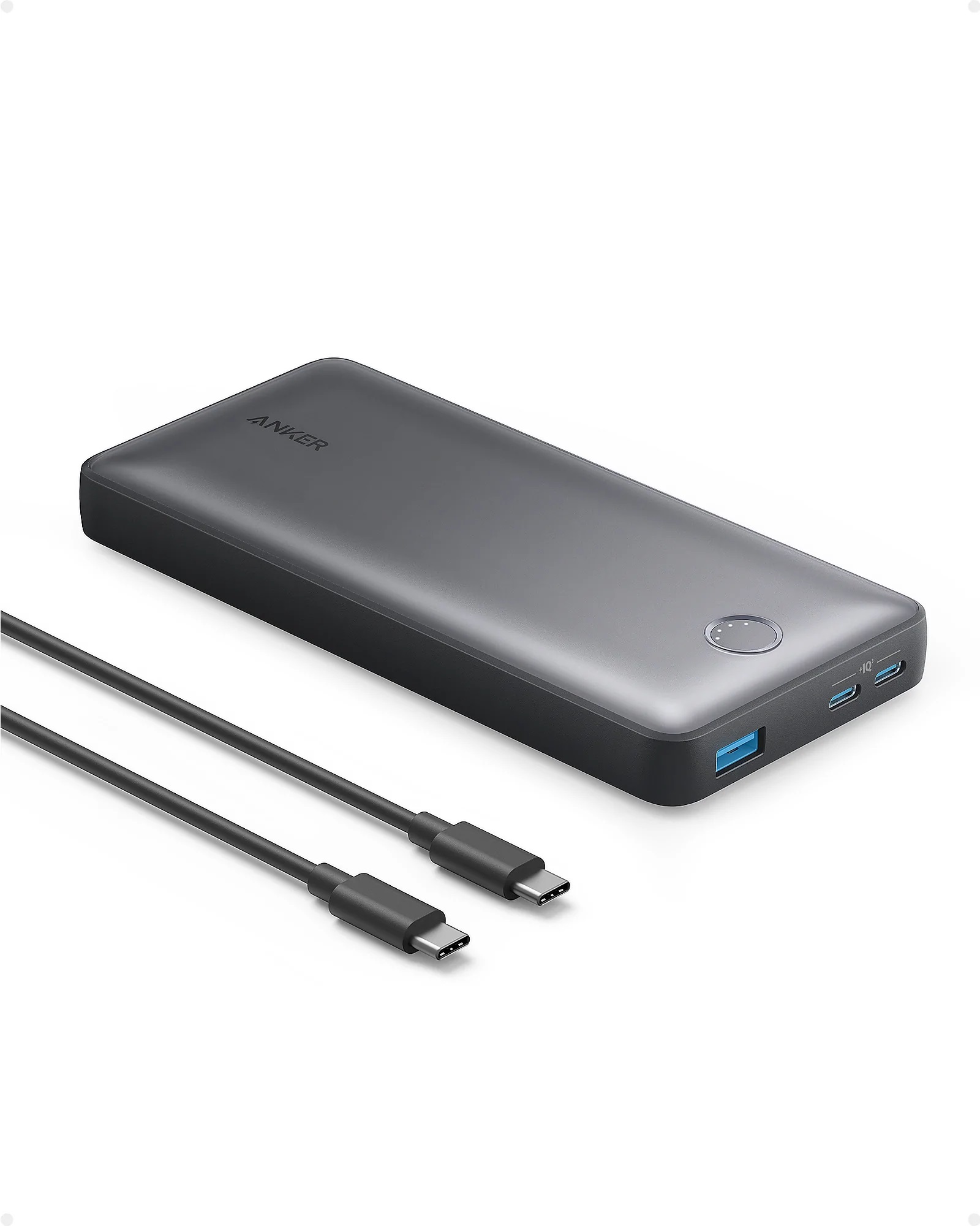 Billede fra myndighedens meddelelse af det tilbagekaldte produkt Anker 535 Power Bank (PowerCore 20k) - PN: A1366. Årsag: OKTILTAG.