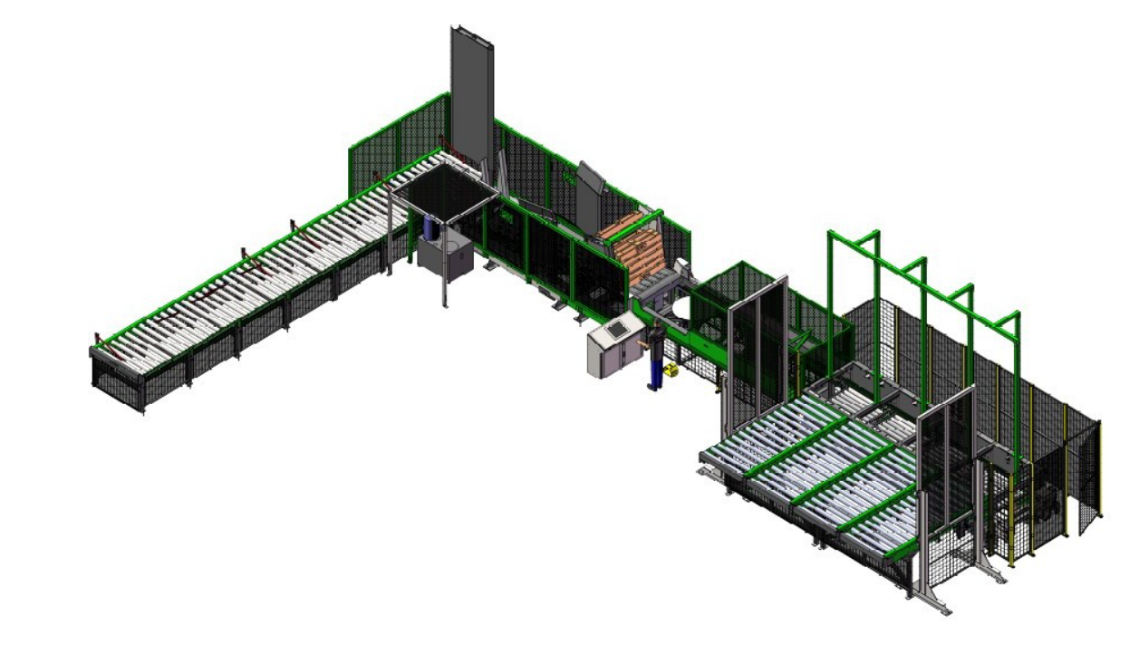 Billede fra myndighedens meddelelse af det tilbagekaldte produkt Palle sorting Machine 4 stackers. Årsag: OKTILTAG.