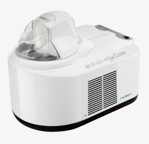 Billede fra myndighedens meddelelse af det tilbagekaldte produkt Nemox Ismaskine - Gelato Chef 2200 I-Green. Årsag: OVERTRÆD.