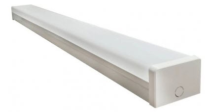 Billede fra myndighedens meddelelse af det tilbagekaldte produkt Batten LED Twin 40W 1235mm 4100K Smooth Opal Diff - 3 Hr Em. Årsag: OVERTRÆD.