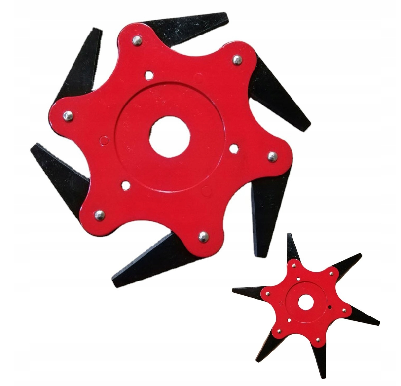 Billede fra myndighedens meddelelse af det tilbagekaldte produkt DISC FOR BRUSH TRUNKER 6 BLADES BLADE HEAD. Årsag: OKTILTAG.