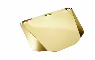 Billede fra myndighedens meddelelse af det tilbagekaldte produkt 3M™ Faceshield, Polycarbonate, Gold Plated, 5XG-IR5. Årsag: OKTILTAG.
