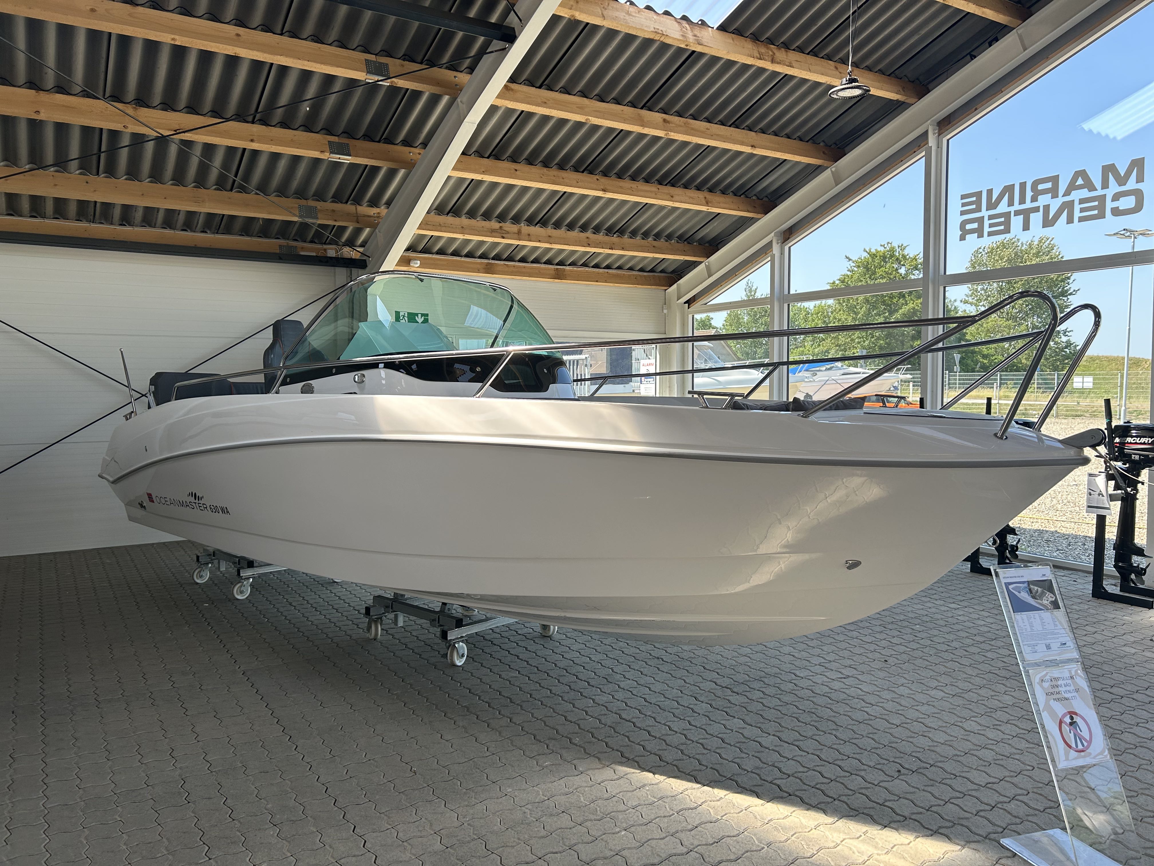 Billede fra myndighedens meddelelse af det tilbagekaldte produkt Oceanmaster 630 WA. Årsag: OVERTRÆD.