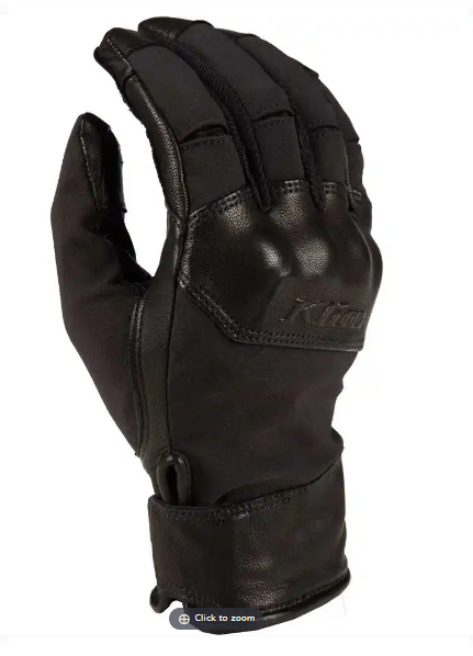 Billede fra myndighedens meddelelse af det tilbagekaldte produkt Klim Marrakesh 2023 Leather Gloves. Årsag: OKTILTAG.