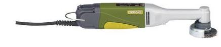 Billede fra myndighedens meddelelse af det tilbagekaldte produkt Proxxon Micromot LHW 28 547 Langhalset vinkelsliber 50 mm Kuffert 100 W. Årsag: OKTILTAG.