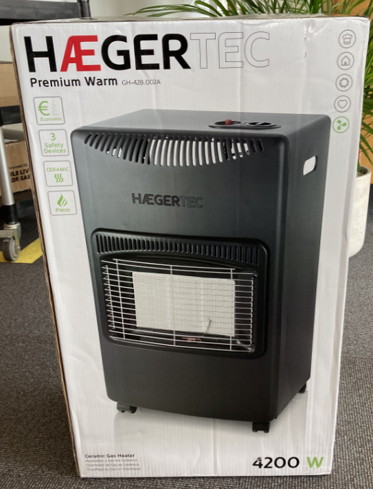 Billede fra myndighedens meddelelse af det tilbagekaldte produkt HægerTec Premium Warm GH-42B.002A. Årsag: OKTILTAG.