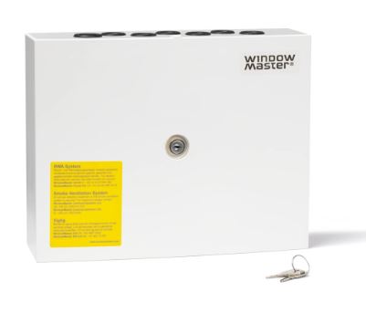 Billede fra myndighedens meddelelse af det tilbagekaldte produkt Kontrolpanel WindowMaster WSC 104. Årsag: OKTILTAG.