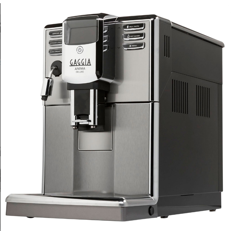 Billede fra myndighedens meddelelse af det tilbagekaldte produkt Gaggia anima Deluxe espressomaskine. Årsag: OKTILTAG.