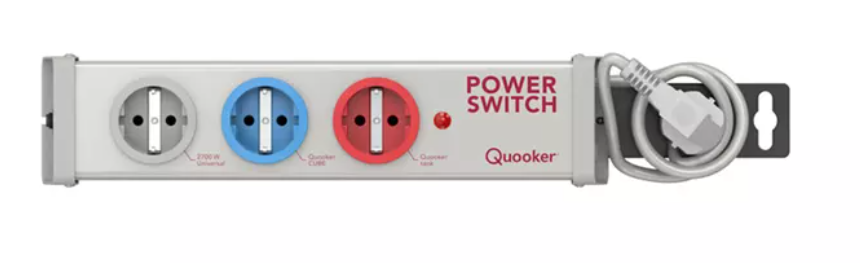 Billede fra myndighedens meddelelse af det tilbagekaldte produkt Power Switch, Quooker. Årsag: OVERTRÆD.