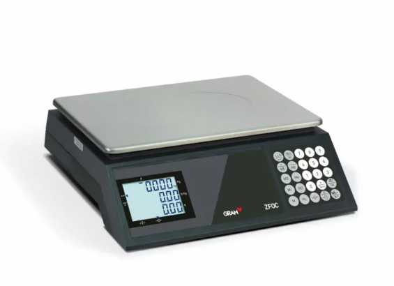 Billede fra myndighedens meddelelse af det tilbagekaldte produkt ZFOC - no column - Capacity | Resolution : 15 kg | 2 / 5 g. Årsag: OVERTRÆD.