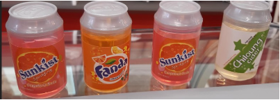 Billede fra myndighedens meddelelse af det tilbagekaldte produkt Cans Slime. Årsag: OVERTRÆD.