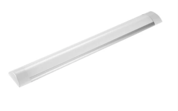 Billede fra myndighedens meddelelse af det tilbagekaldte produkt Master LED armatur slim, 0167, 60cm, 6500K. Årsag: OVERTRÆD.