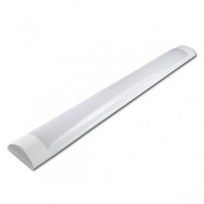 Billede fra myndighedens meddelelse af det tilbagekaldte produkt Master LED armatur slim, 0166, 18W 60CM. Årsag: OVERTRÆD.