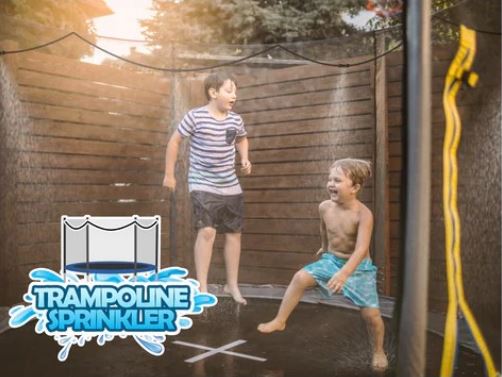 Billede fra myndighedens meddelelse af det tilbagekaldte produkt Outlust - Vandspreder til trampolin. Årsag: OKTILTAG.