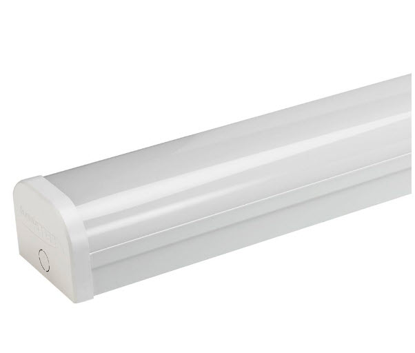 Billede fra myndighedens meddelelse af det tilbagekaldte produkt Ultra LED Integrated Batten 10230, Cool White 80 Watts 6ft. Årsag: OVERTRÆD.