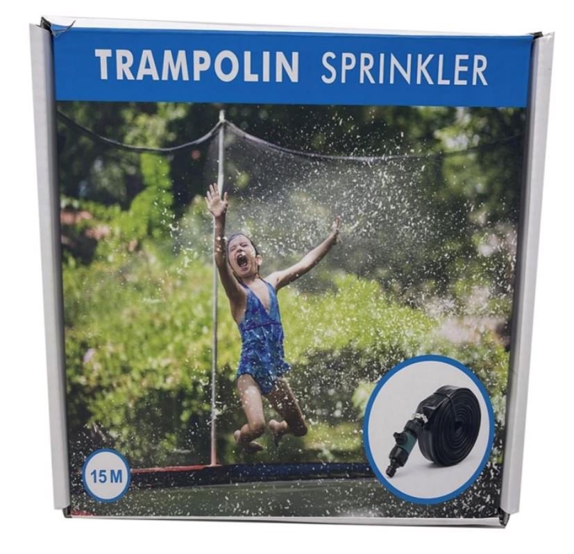 Billede fra myndighedens meddelelse af det tilbagekaldte produkt Trampolin Sprinkler. Årsag: OKTILTAG.