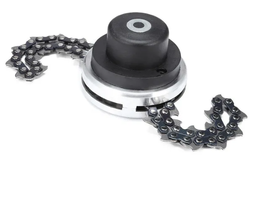 Billede fra myndighedens meddelelse af det tilbagekaldte produkt Chain Trimmer Head 65Mn,Universal Lawn Mower Trimmer Head Replacement For Home Garden Stainless Steel 315mm Coil Chain 5PCS. Årsag: OVERTRÆD.