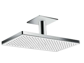 Billede fra myndighedens meddelelse af det tilbagekaldte produkt Hansgrohe Rainmaker Select Overhead Shower. Årsag: OVERTRÆD.