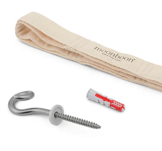 Billede fra myndighedens meddelelse af det tilbagekaldte produkt Rawlplug til loftophæng, Moonboon. Årsag: OVERTRÆD.