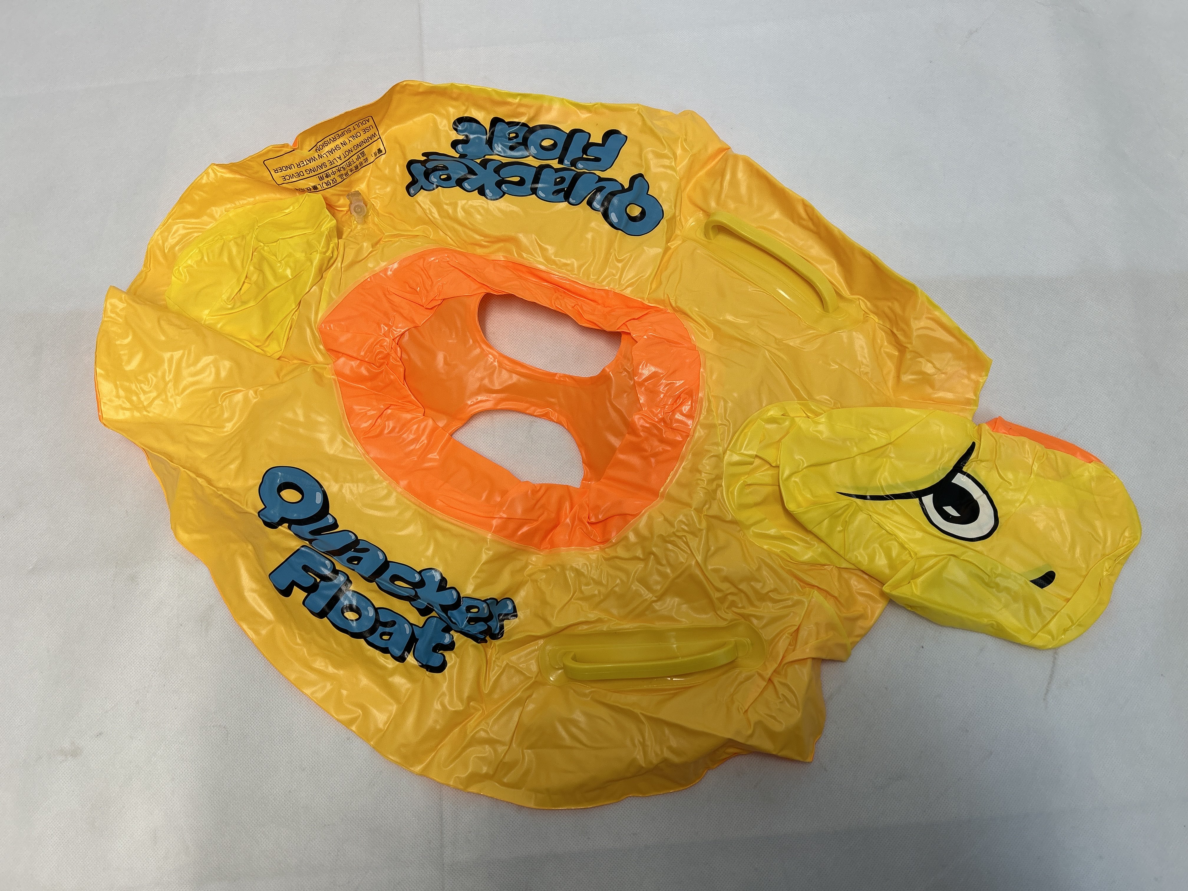 Billede fra myndighedens meddelelse af det tilbagekaldte produkt New Kids Baby Inflatable Animal Split Ring Rubber Swimming Pool Float Tube Beach. Årsag: OVERTRÆD.