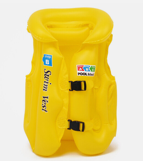 Billede fra myndighedens meddelelse af det tilbagekaldte produkt Children Swimming Rings PVC Inflatable Float Seat Swim Aid Safety Float Swim. Årsag: OVERTRÆD.