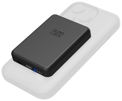 Billede fra myndighedens meddelelse af det tilbagekaldte produkt Quad Lock MAG Battery Pack. Årsag: OVERTRÆD.