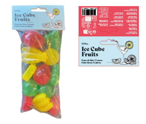 Billede fra myndighedens meddelelse af det tilbagekaldte produkt Ice Cube Fruits. Årsag: OVERTRÆD.