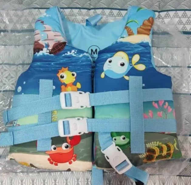 Billede fra myndighedens meddelelse af det tilbagekaldte produkt Kids Lifejacket For Beach, Baby Life Jacket for Swimming Pool, Children Lifejacket for pool. Årsag: OVERTRÆD.