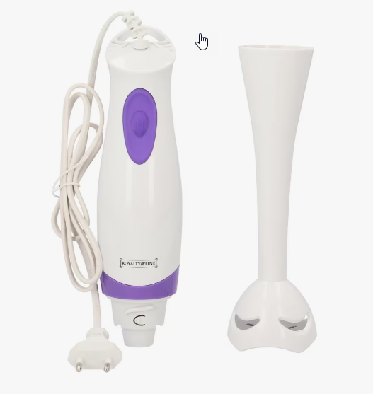 Billede fra myndighedens meddelelse af det tilbagekaldte produkt Stavblender - 250 W. Årsag: OVERTRÆD.