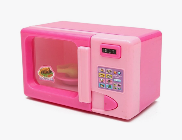Billede fra myndighedens meddelelse af det tilbagekaldte produkt Children Mini Cute Microwave Oven. Årsag: OVERTRÆD.