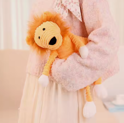 Billede fra myndighedens meddelelse af det tilbagekaldte produkt Cute Stripe Fox Lion Monkey Rabbit Panda Custom Plush Toy Stuffed. Årsag: OVERTRÆD.