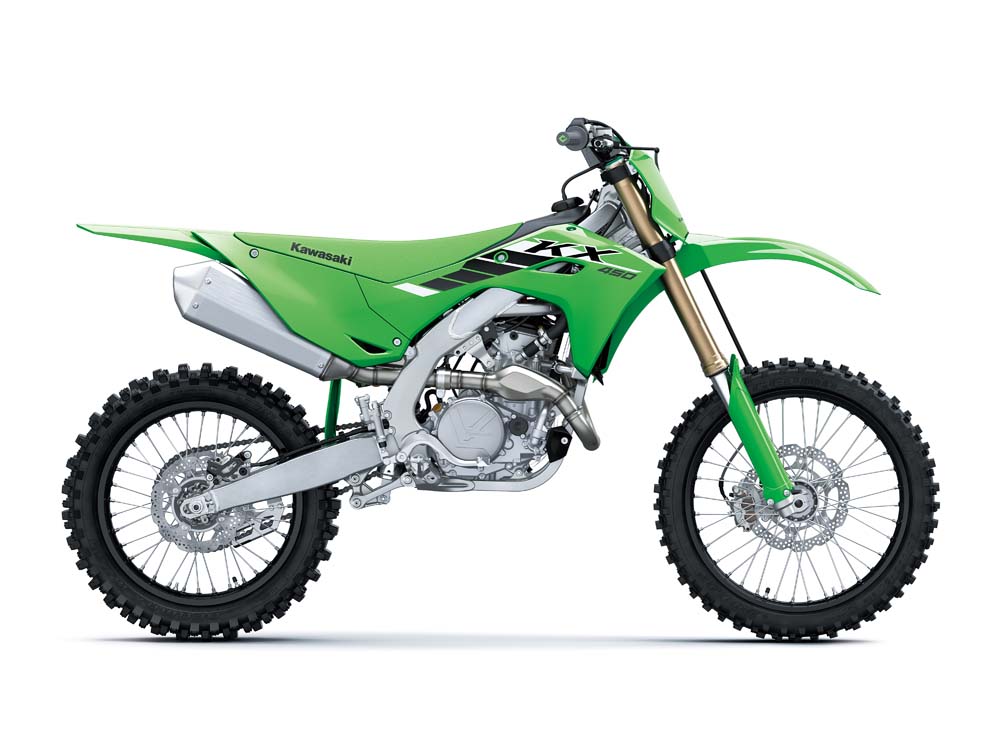 Billede fra myndighedens meddelelse af det tilbagekaldte produkt Kawasaki - 2025 KX450 / KX450X. Årsag: OVERTRÆD.