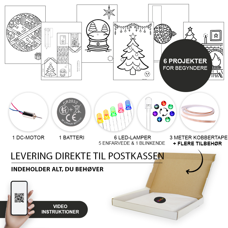 Billede fra myndighedens meddelelse af det tilbagekaldte produkt Teknikhobby Julekit. Årsag: OVERTRÆD.