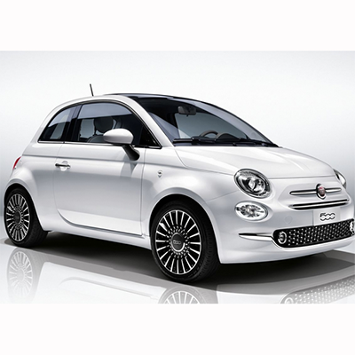 Billede fra myndighedens meddelelse af det tilbagekaldte produkt Abarth, Fiat Model: 500. Årsag: OVERTRÆD.